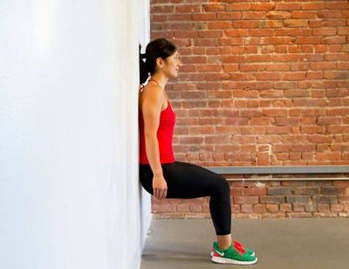 Упражнение стульчик у стены: какие мышцы работают, для чего нужно, сколько по времени делать