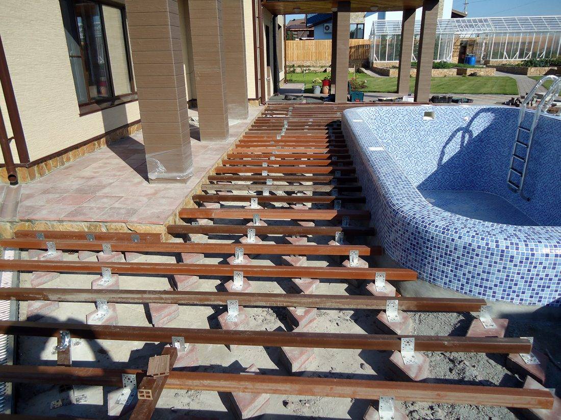 Как оформить пространство вокруг бассейна на даче – все о ремонте