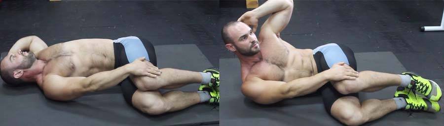 косые скручивания лежа на полу. сокращается пресс. подъем туловища на пресс. упражнения с ножом. программа тренировок на пресс в домашних условиях для мужчин.