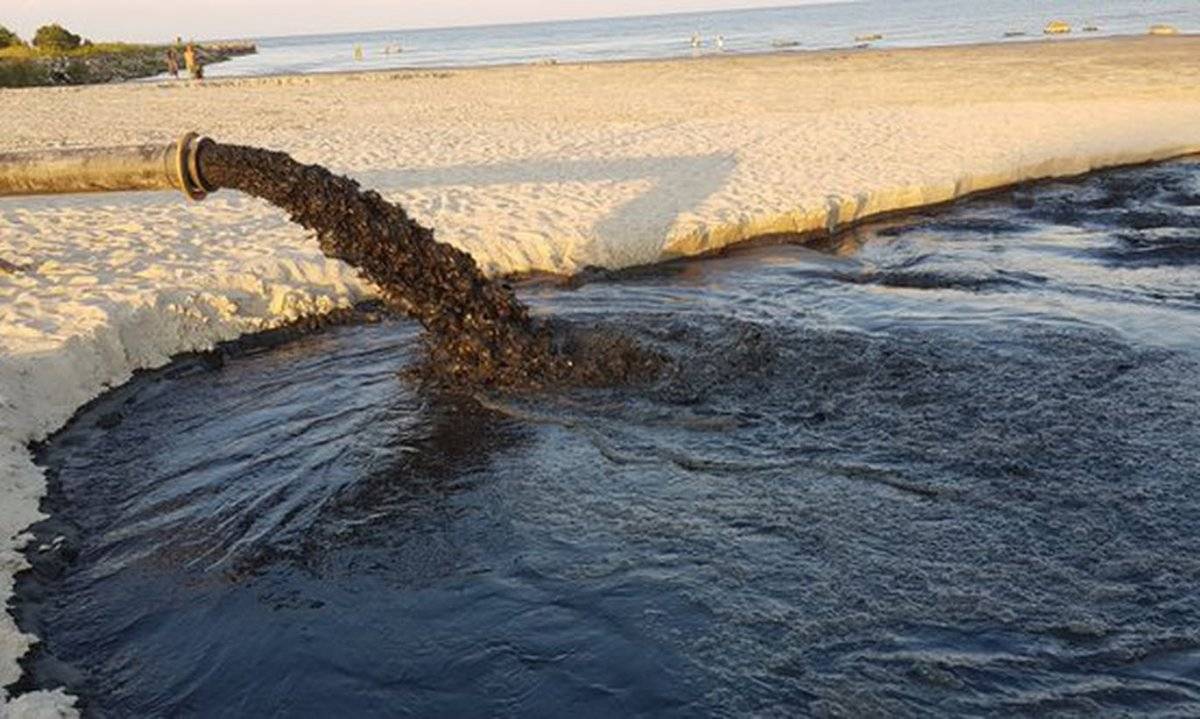 Загрязненное Балтийское море