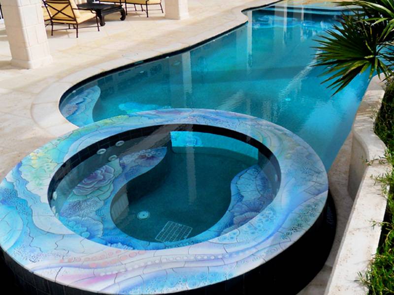 Дизайн бассейнов для дома фото: требования и основные моменты