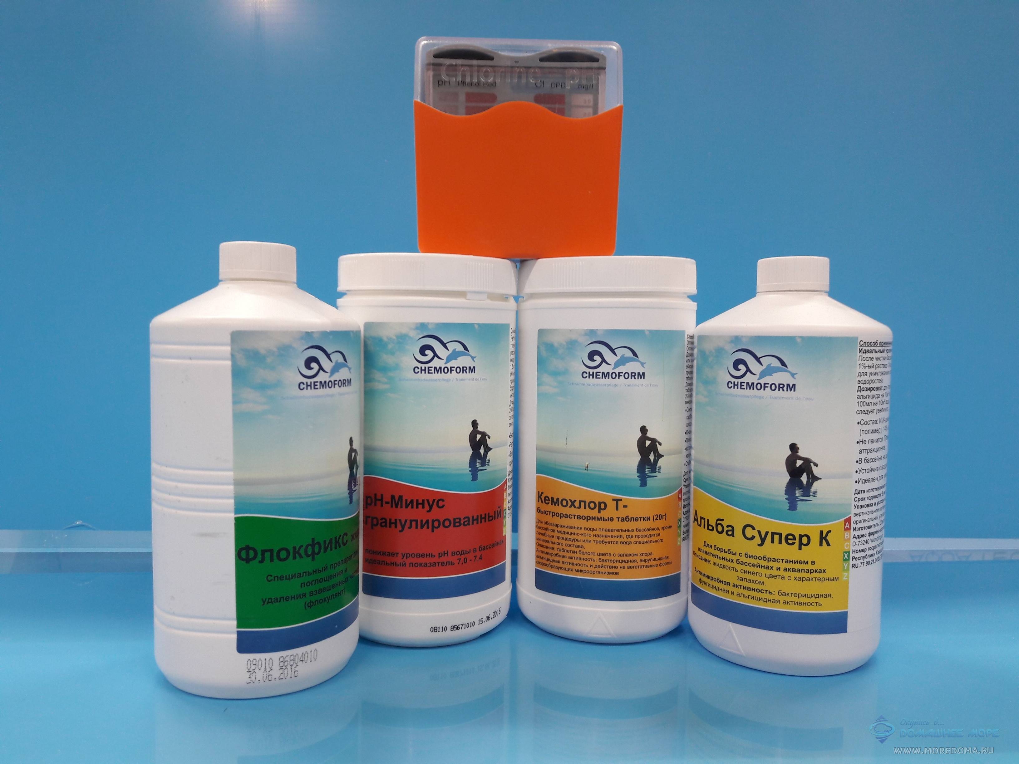 Скорая помощь для бассейна: таблетки для дезинфекции/очистки воды