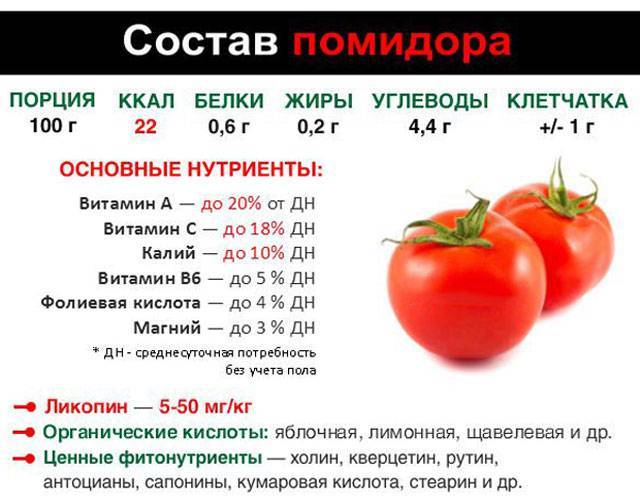 Сколько калорий в огурцах и помидорах и в салате из данных овощей