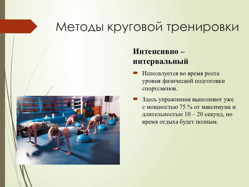 План занятия физическими упражнениями