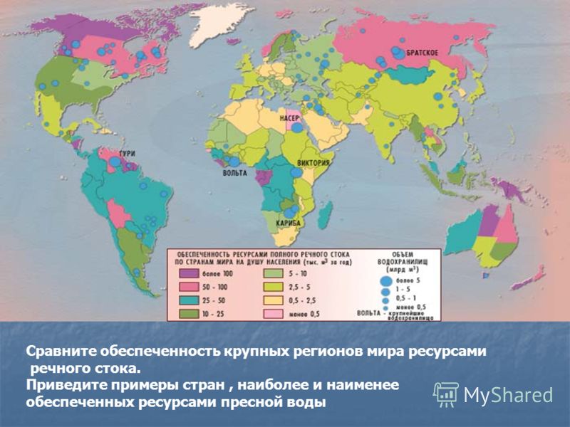Запасы пресной воды в россии, что является источниками и какое место занимает рф по резервам в мире