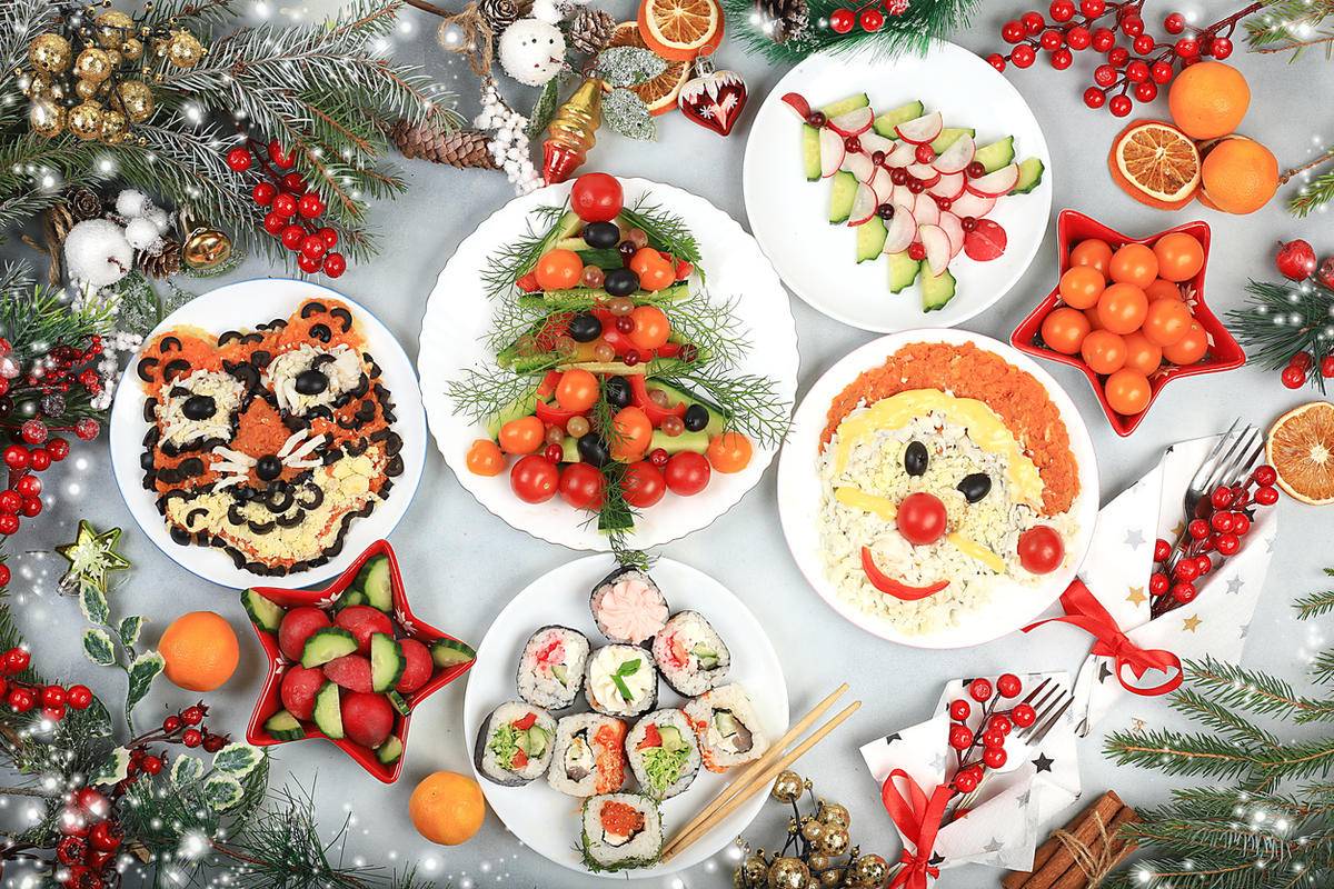 Диетический новый год [2019] – праздничные рецепты салатов? (без майонеза) & других блюд с мясом и без для вашего меню | диеты и рецепты