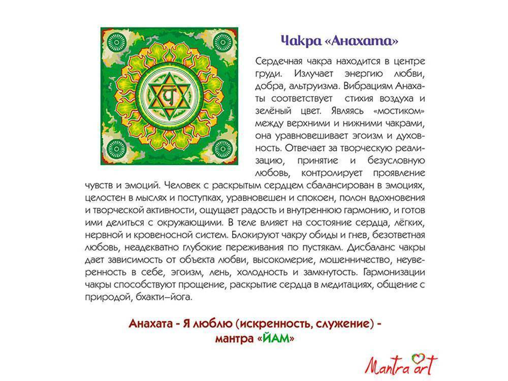 Сердечная Анахата чакра: полное описание и различные практики для обретения гармонии в центре