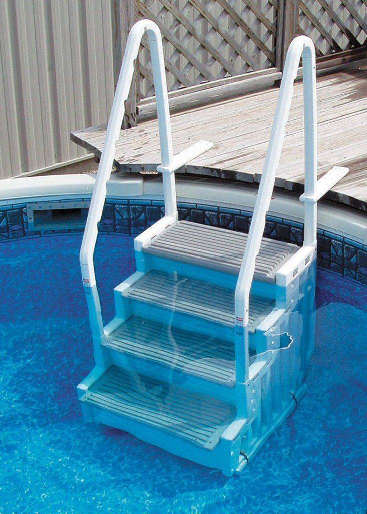 Лестница для бассейна: как выбрать, разобрать, сделать и чем заменить двухстороннюю, одностороннюю, пластмассовую, металлическую лестницу