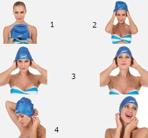 Сайт о плавании: шапочка для плавания в бассейне - какую выбрать и как правильно одевать