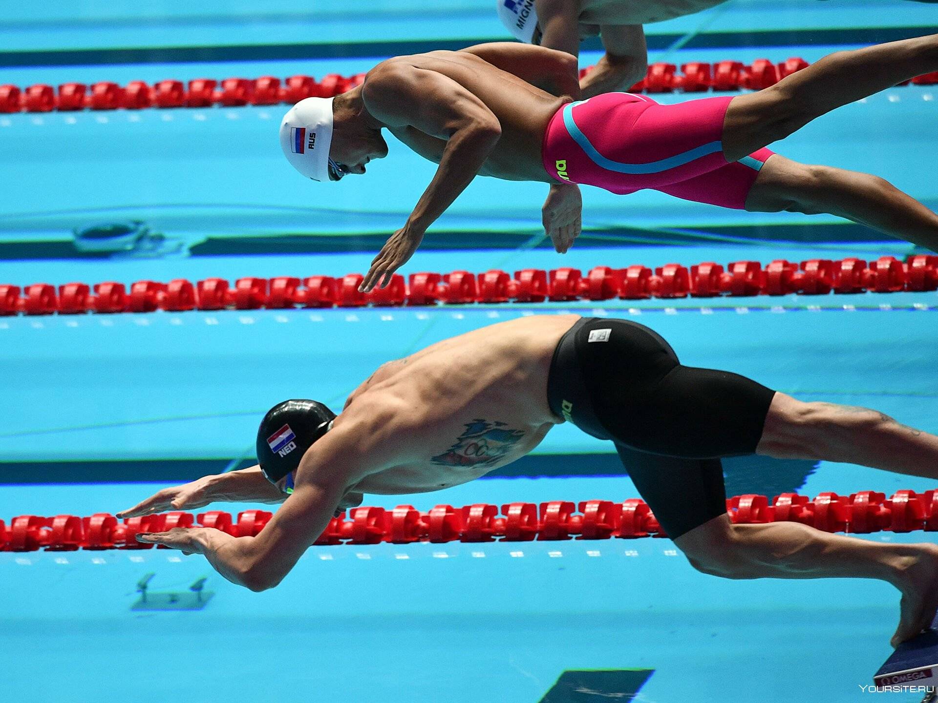 Мужчины плавание 1500 метров. Плавание на спине баттерфляем.