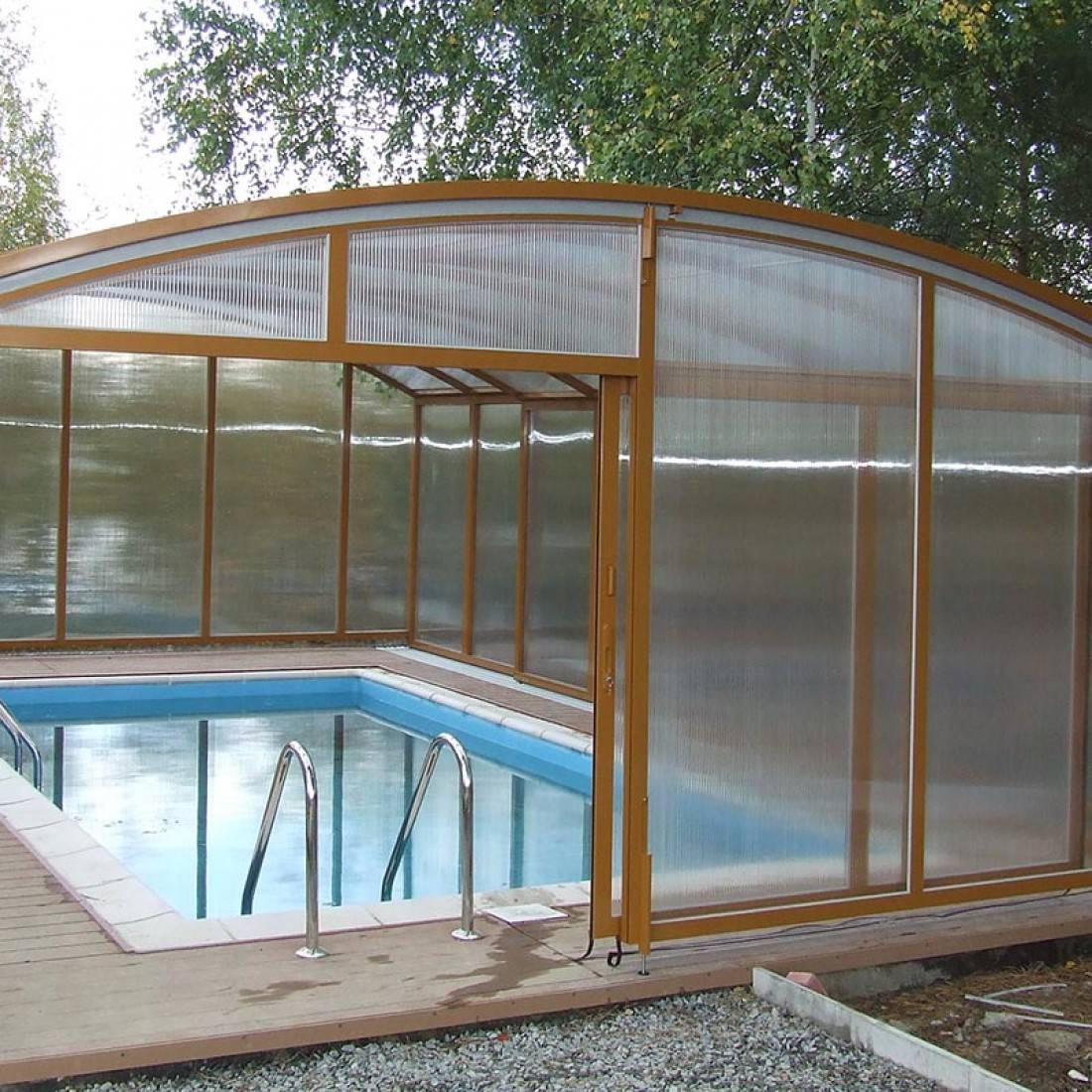 Строительство крытого бассейна на дачном участке | housedb.ru