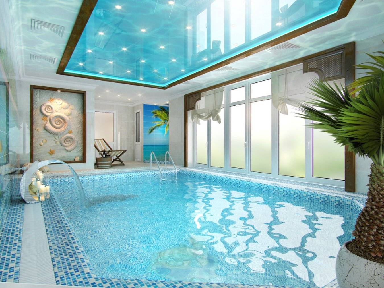 Интерьер бассейна для частного дома - 95 фото предмета гордостиall-designstroy.ru