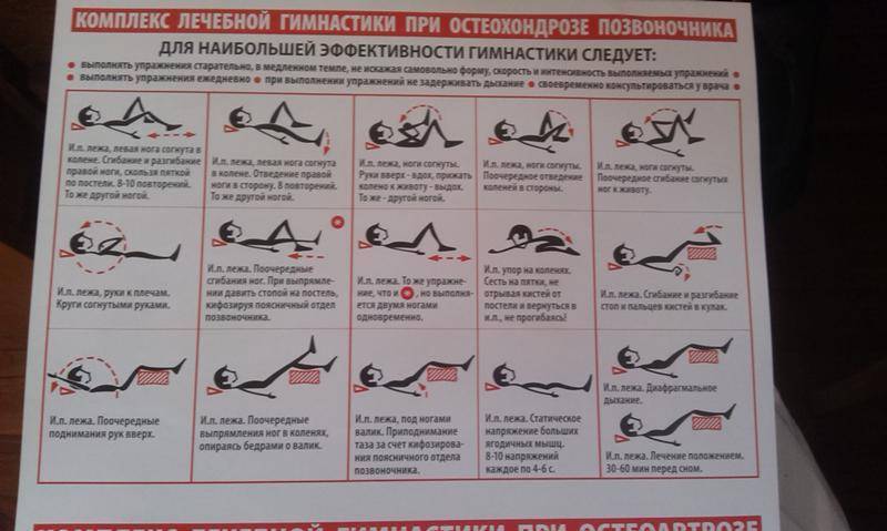 Упражнения лечебной гимнастики для грудного отдела позвоночника при остеохондрозе. как выполнять комплекс упражнений лфк при остеохондрозе. фото лечения.