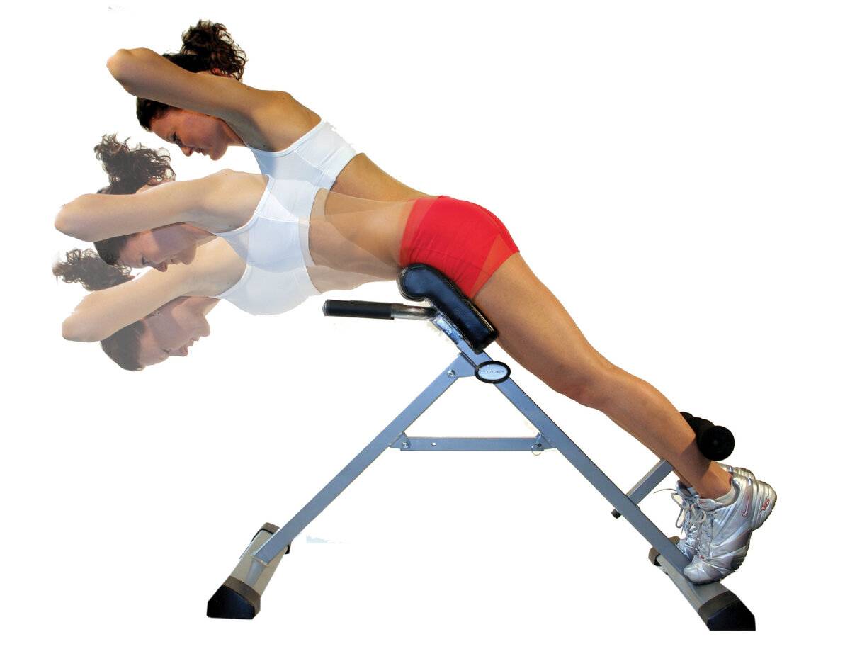Упражнение гиперэкстензия: правильная техника выполнения на спину, ягодицы и бицепс бедра на тренажере, фитболе и дома на полу