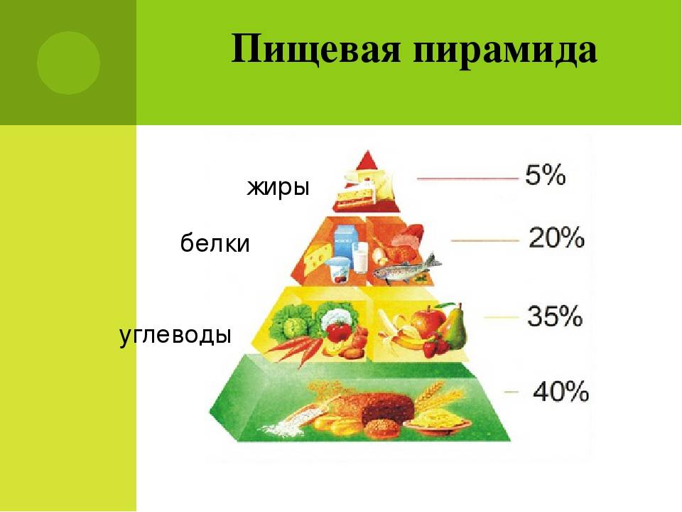 Здоровое питание схема