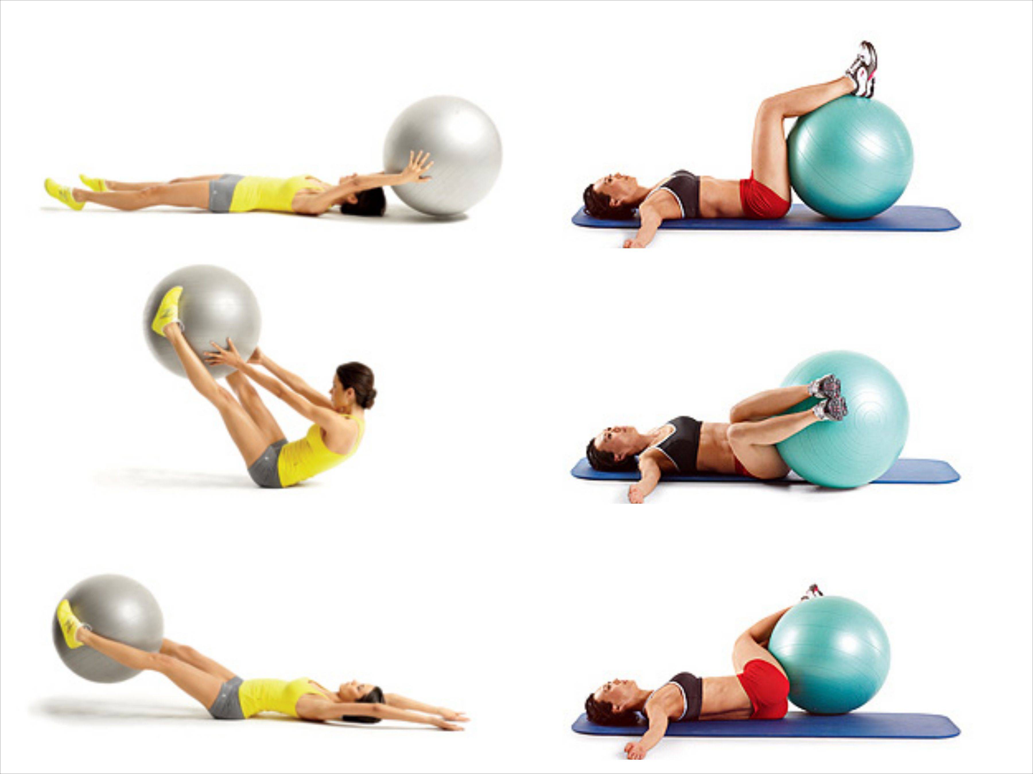 Упражнения на фитболе для спины и позвоночника: комплекс с мячом