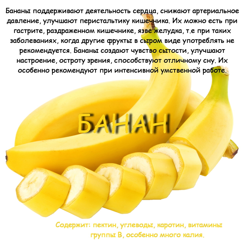 Польза бананов, их состав и калорийность