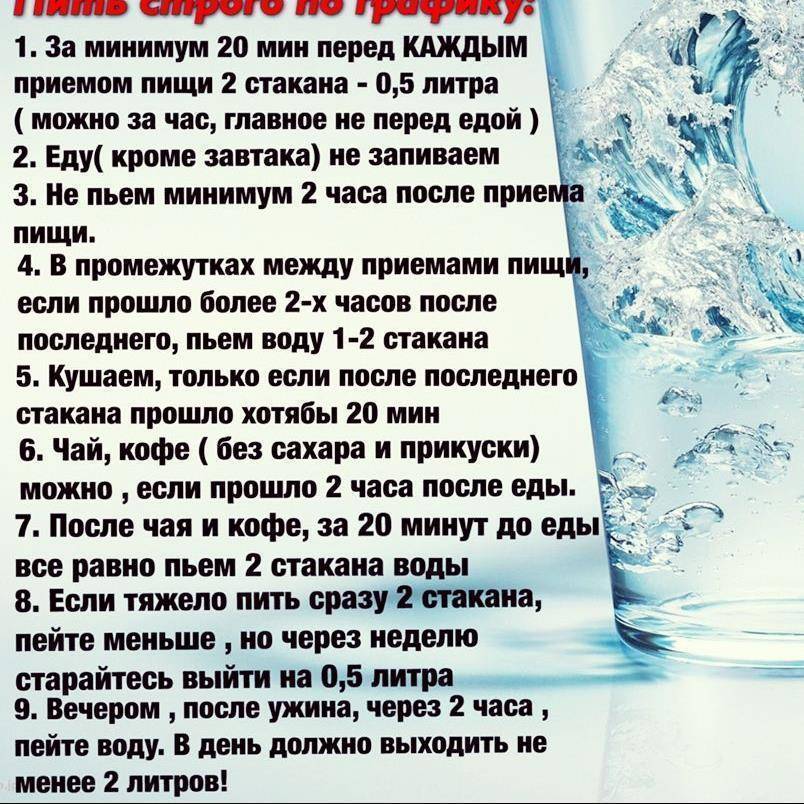 Как правильно пить воду в течение дня чтобы похудеть — вода для здоровья
