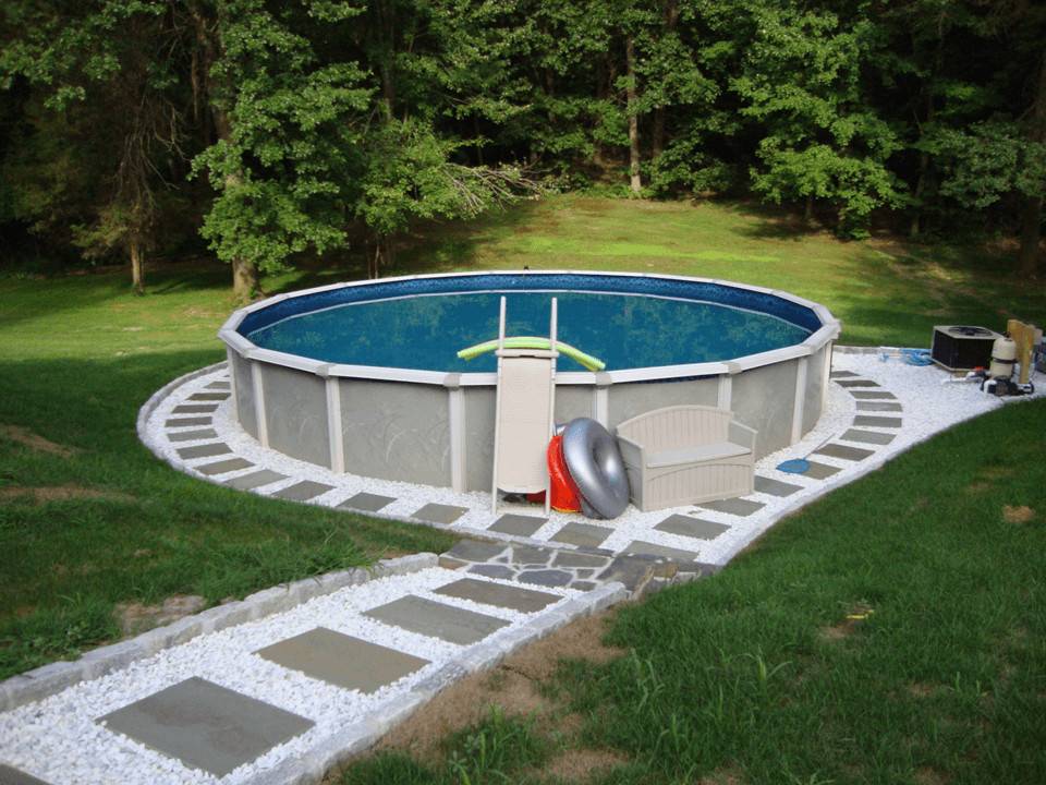 Каркасный бассейн на участке: как приготовить площадку под бассейн