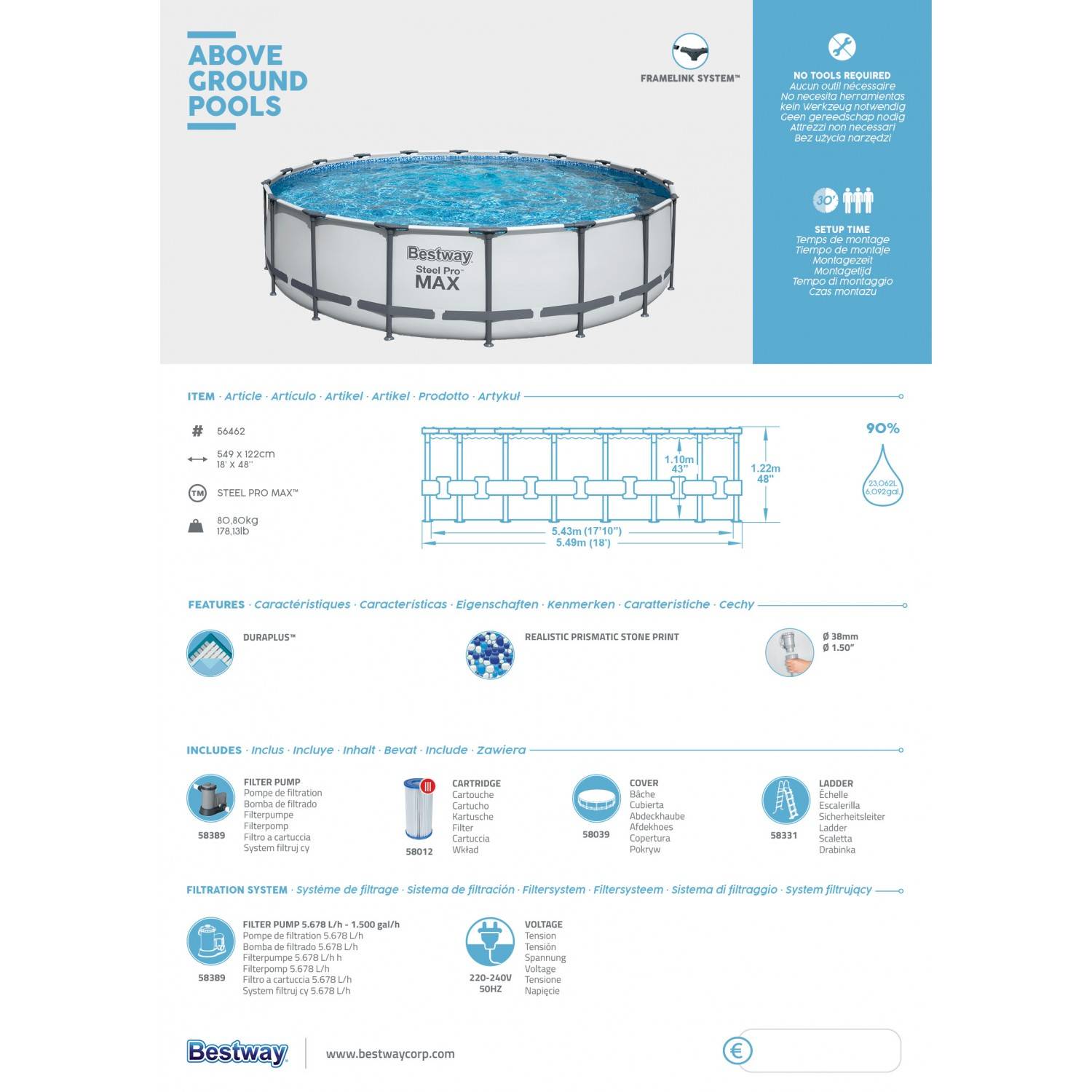 Обзор стальных бассейнов Bestway: описание моделей, стоимость, советы по установке и обслуживанию