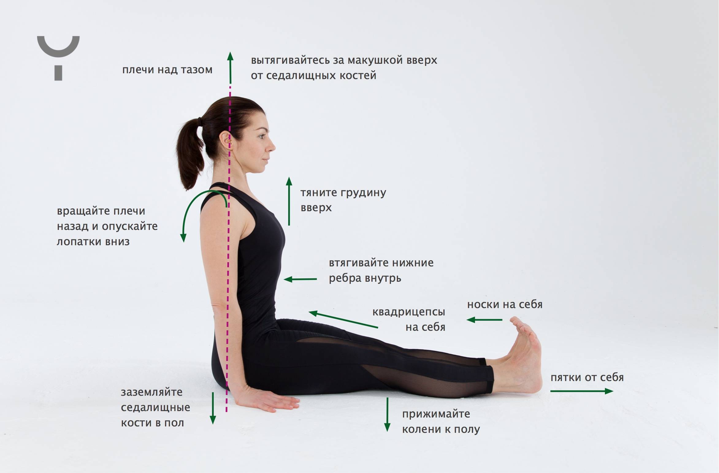 Поза посоха Дандасана – подробное описание для правильной практики йоги