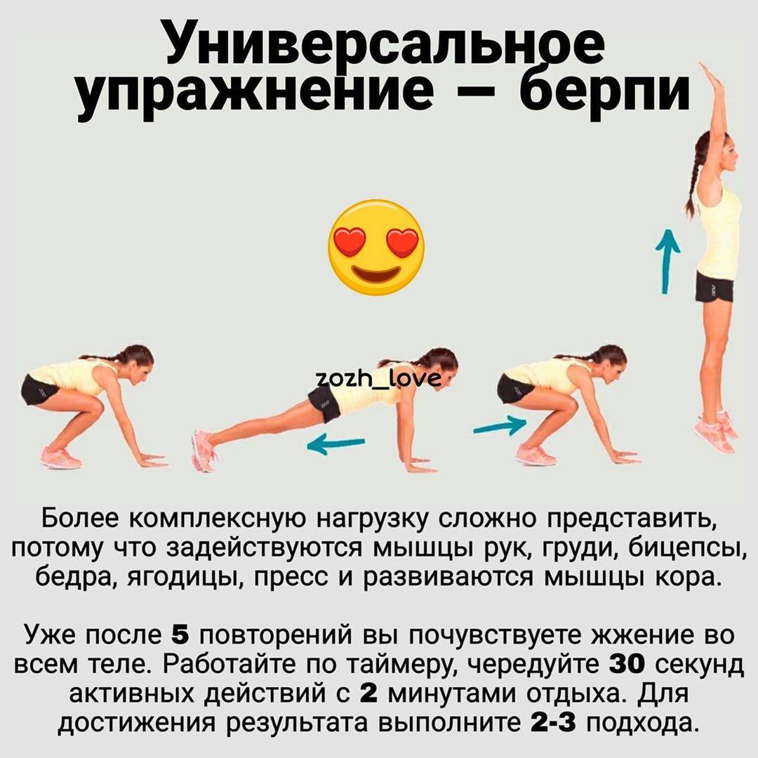 Берпи (бурпи): что это такое, техника выполнения, подходит ли для похудения | irksportmol.ru
