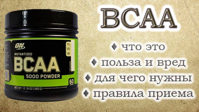 Bcaa - правила приема аминокислот для похудения