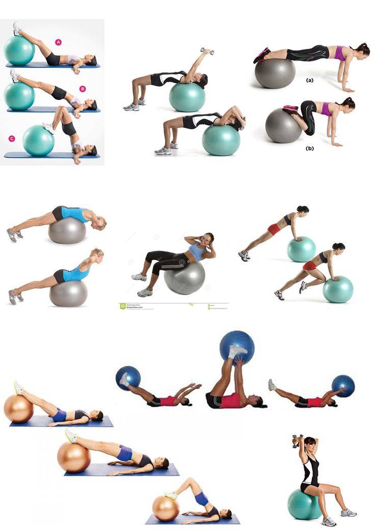 Упражнения для спины на фитболе (мяче для фитнеса): комплекс для укрепления мышц и похудения