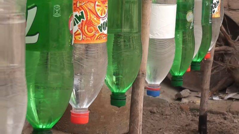 Капельный полив из пластиковых бутылок. обсуждение на liveinternet