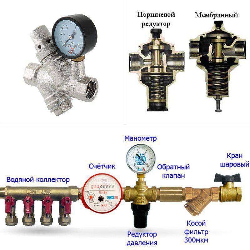 Правила и особенности установки редуктора давления воды
