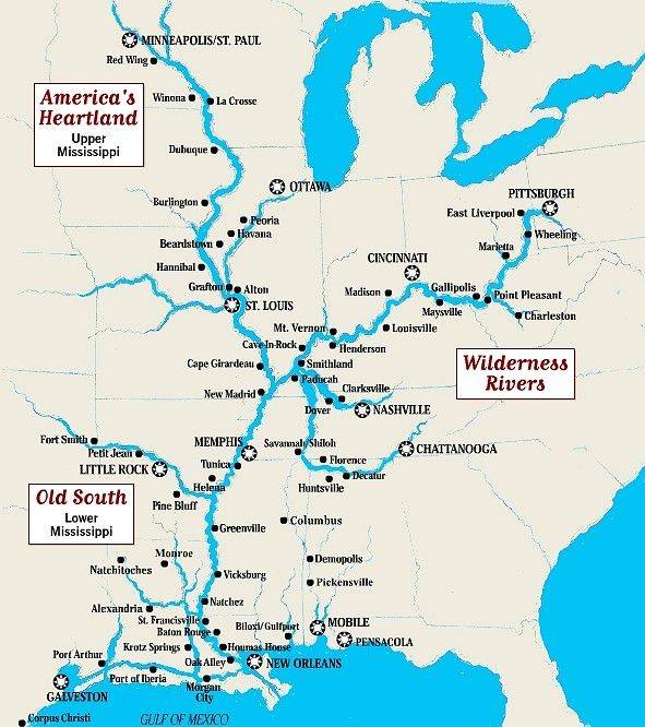 Река миссисипи на карте, описание, характеристика, история, фото
