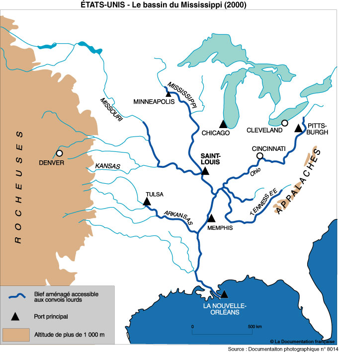 Река миссисипи на карте где находится в северной америке, координаты