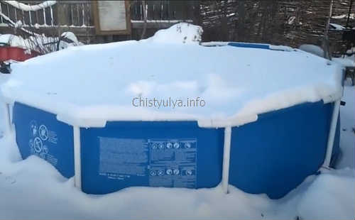 Как хранить надувной бассейн зимой, хранение надувного бассейна зимой