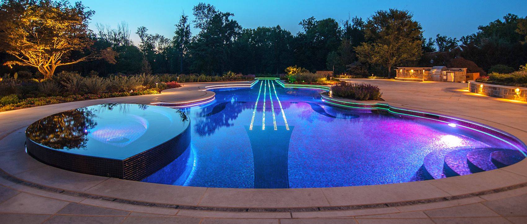 Освещение бассейна светодиодной лентой: фото, видео, схемы, способы