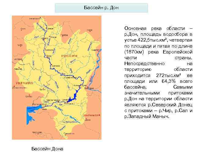 Карта россии река дон