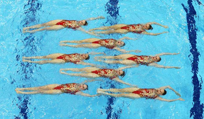 Синхронное плавание — один из водных видов спорта