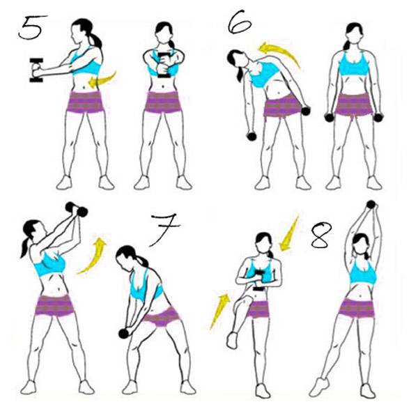 Упражнения с гантелями для девушек: подборка самых эффективных методик. топ-100 фото + видео-уроки для новичков