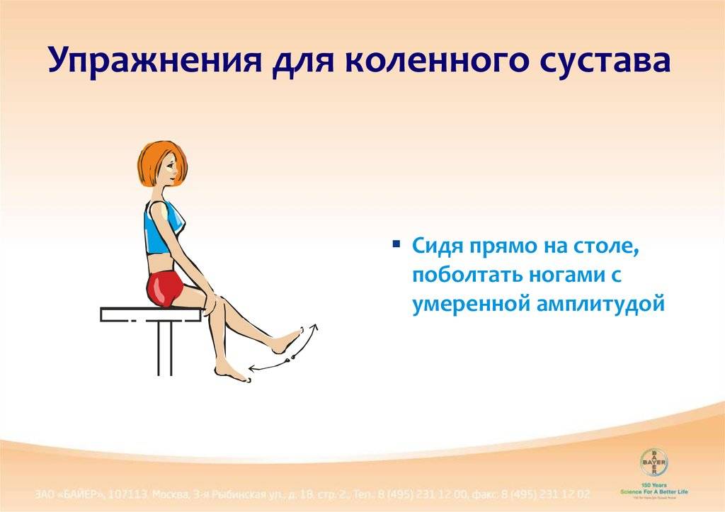 Упражнения при артрозе коленного сустава | здравствуй