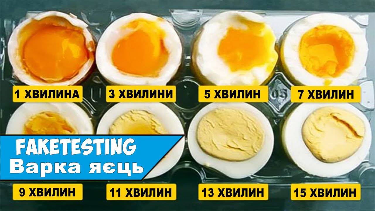 Сколько варить яйца ???? всмятку и вкрутую после закипания