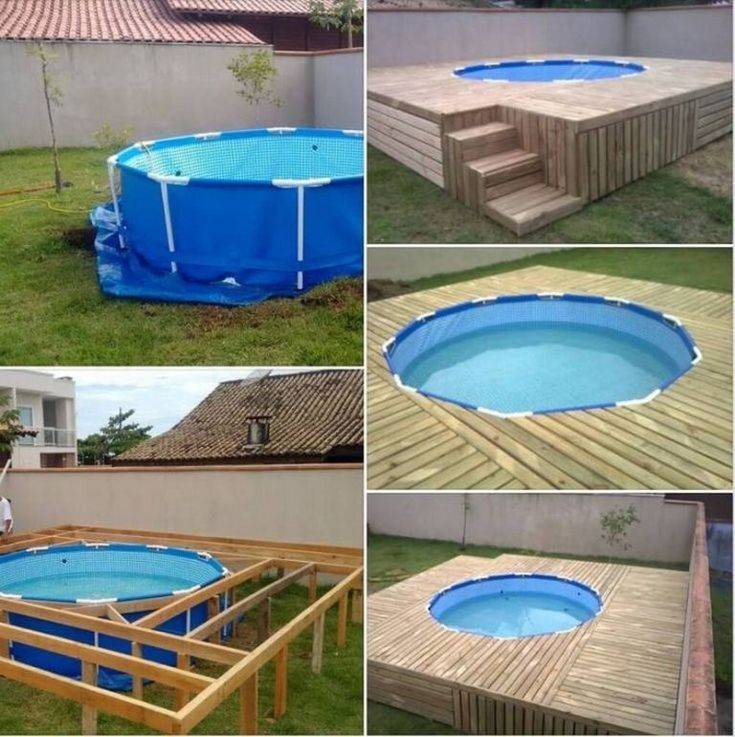 Строительство бассейна возле дома своими руками: советы по выбору места для расположения +фото и видео