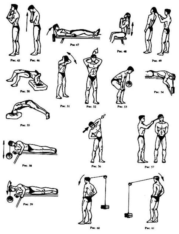 Как накачать шею в домашних условиях, упражнения для шеи и гимнастика